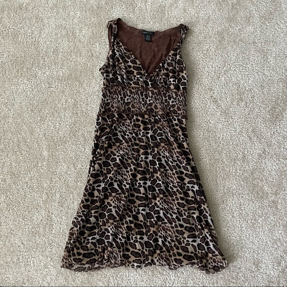 Worn Once BCBG Leopard Print Dress!! - Picture 1 of 7